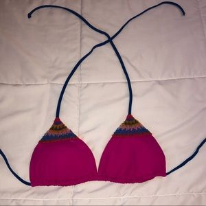 Pink beaded Hollister bikini